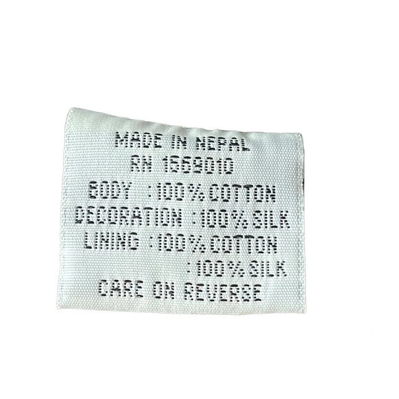 Yak Magik  Fun Funky‎ Embellished Cotton Silk Vintage Jacket Women Size Large - Picture 11 of 12